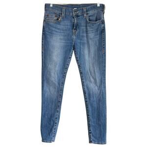 True Religion Mens Rocco Relaxed Skinny Medium Wash Size 34 Streetwear Urban